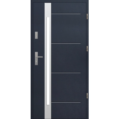 Drzwi S60 T53 INOX Antracyt 72 mm